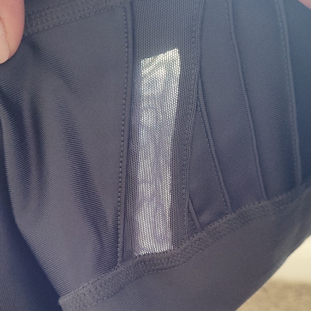 Alo Yoga Gray Ribbed Women's Leggings - Picture 6 of 7